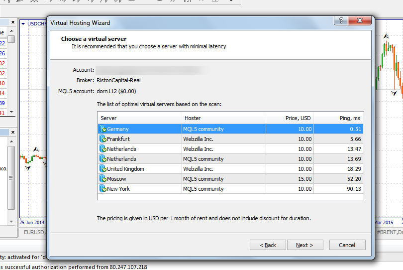 vps hosting forex metatrader